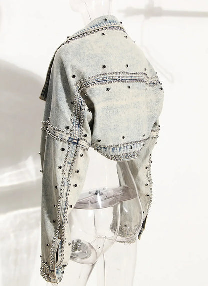 Chaqueta Denim Corta Estilo Coreano