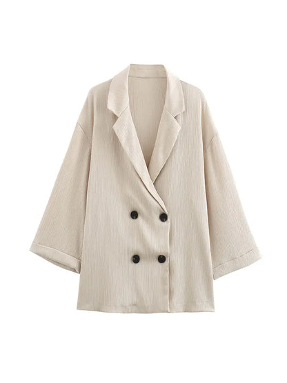 Women’s Double-Breasted Blazer Set