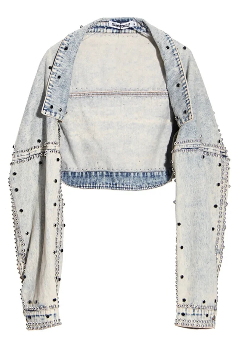 Chaqueta Denim Corta Estilo Coreano