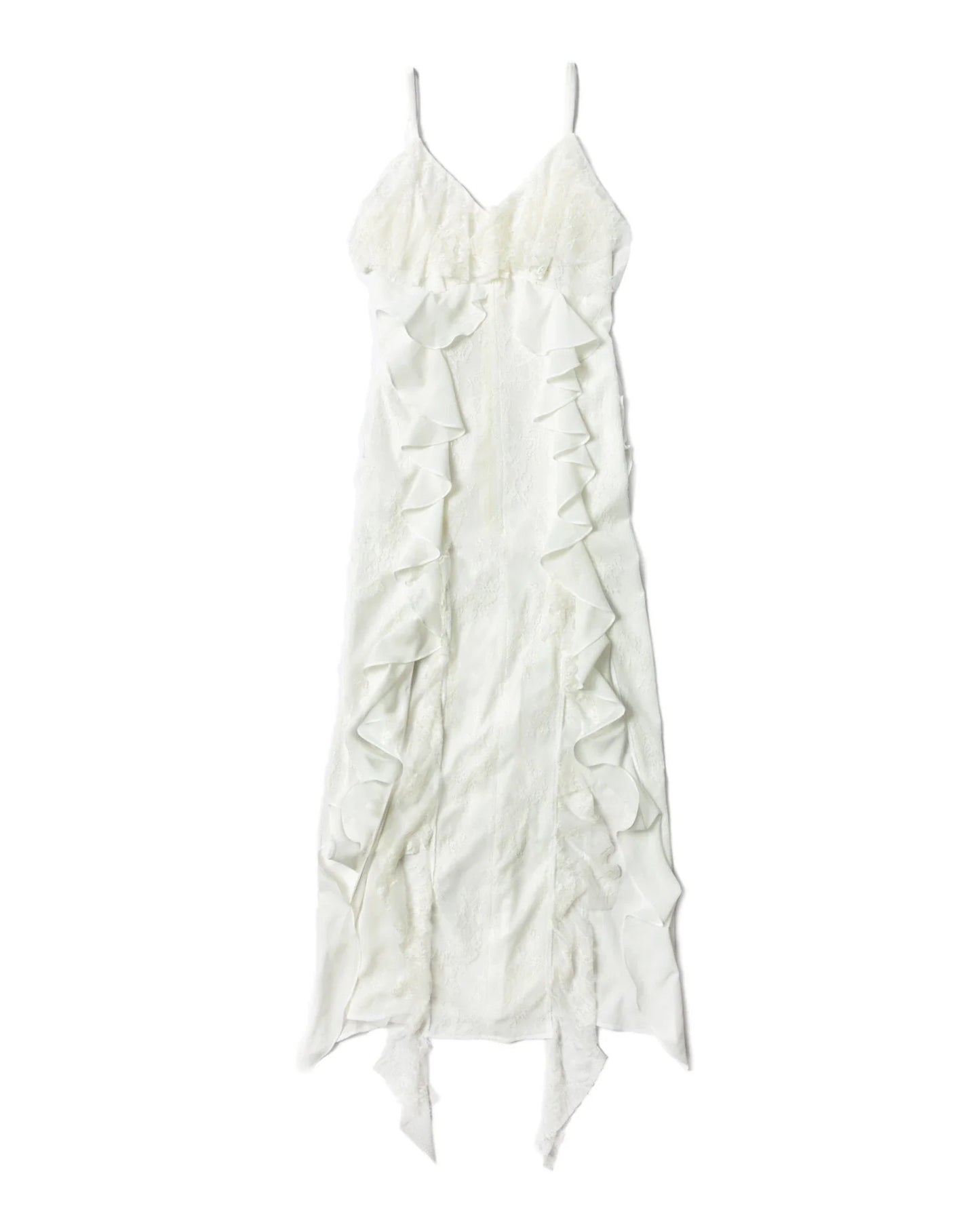 Vestido Maxi con Tirantes y Volantes para Mujer