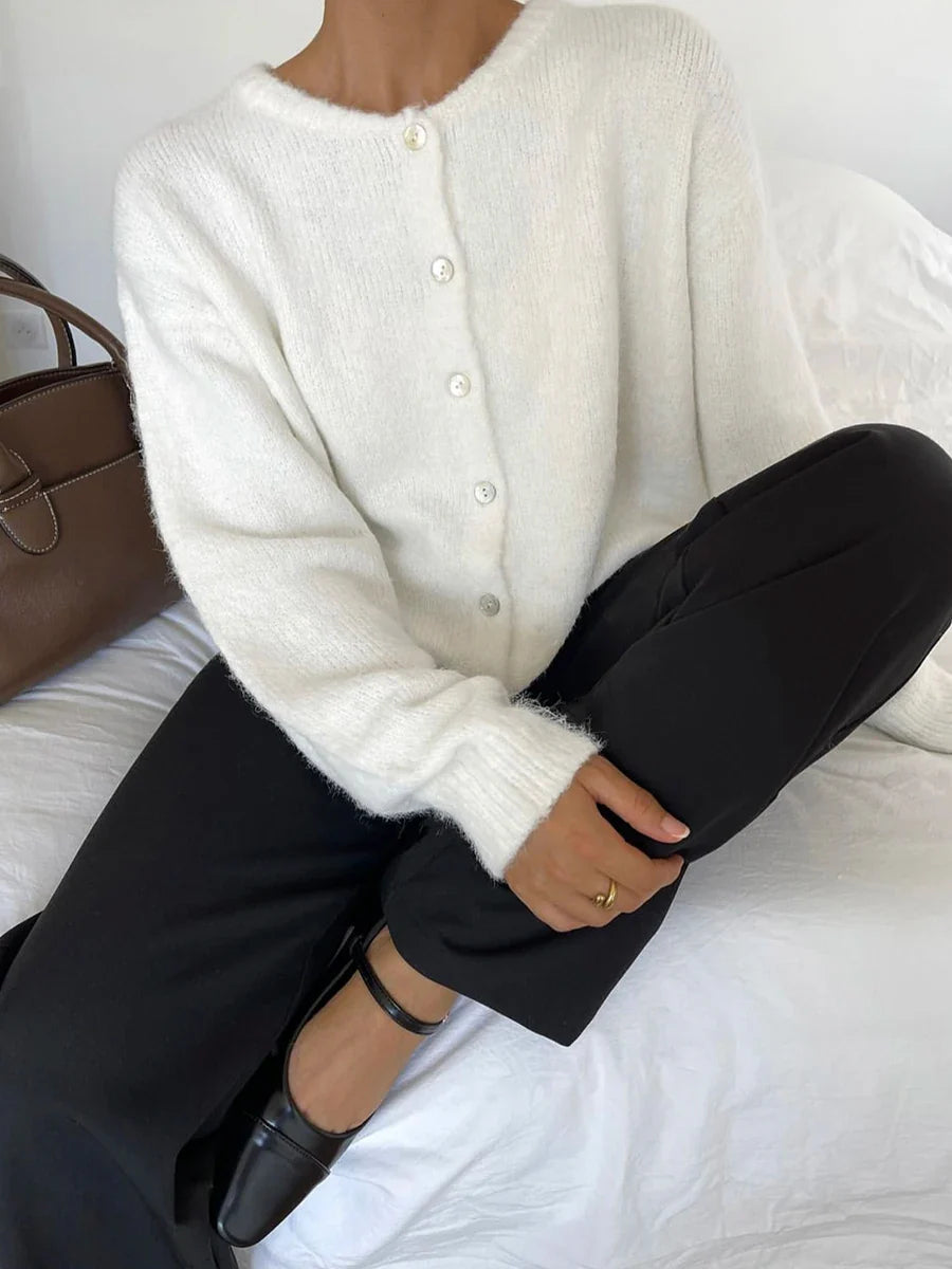 Chaqueta de Punto Suave para Mujer