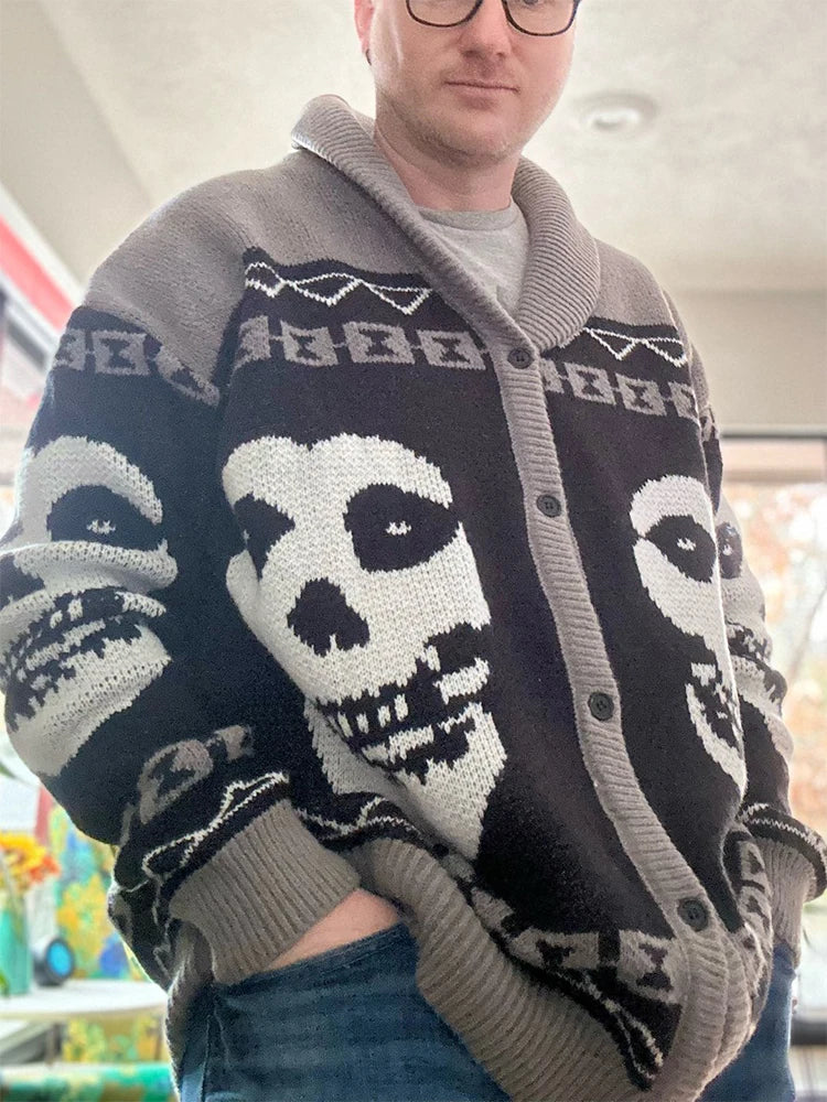 Suéter con Estampado de Retrato