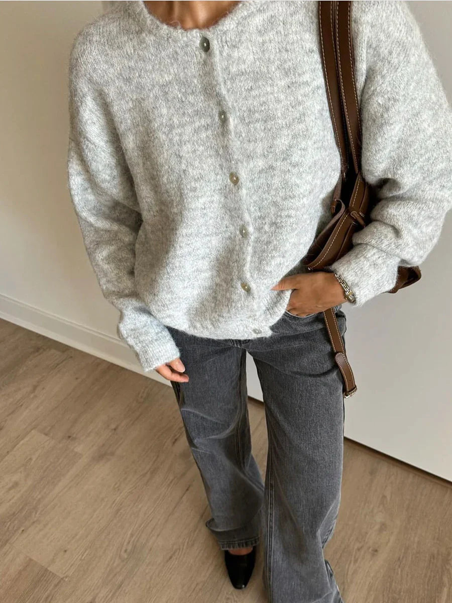 Chaqueta de Punto Suave para Mujer