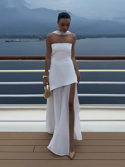 Vestido Maxi Corsé sin Tirantes para Mujer
