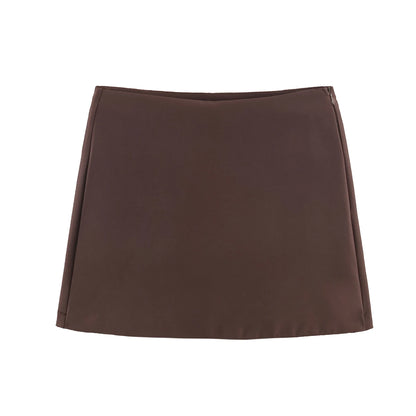 Falda pantalón de cintura alta para primavera