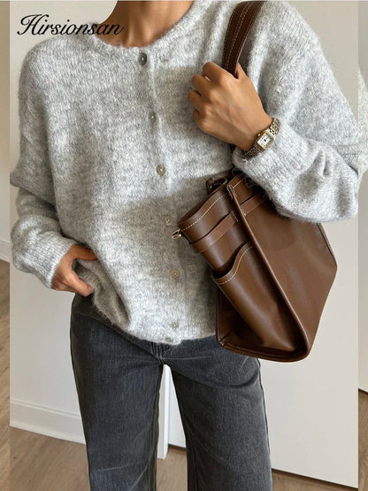 Chaqueta de Punto Suave para Mujer