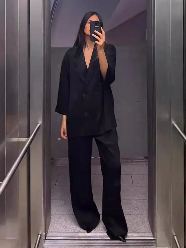 Women’s Double-Breasted Blazer Set
