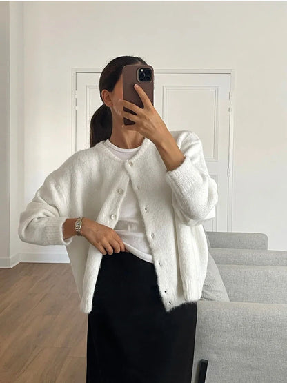 Chaqueta de Punto Suave para Mujer