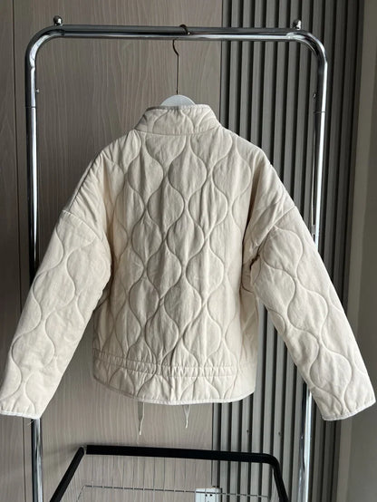 Chaqueta Acolchada Vintage de Algodón