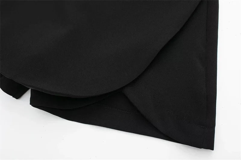 Falda Pantalón Mini Asimétrica para Mujer