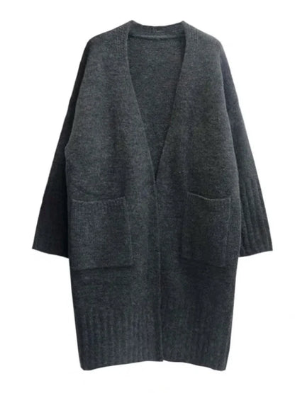 Chaqueta de Punto Larga para Mujer