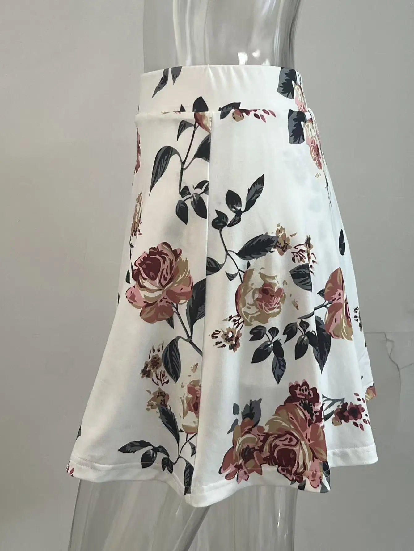 Falda Pantalón Plisada Floral para Mujer