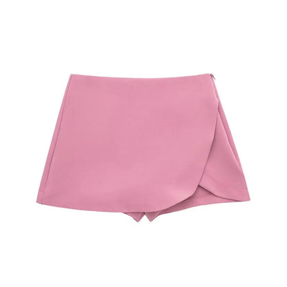 Falda Pantalón Mini Asimétrica para Mujer