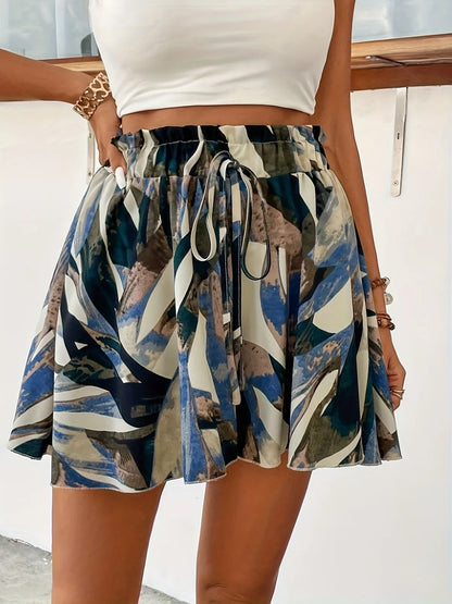 Pantalones Cortos Boho con Cordón para Mujer