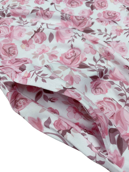 Shorts Florales con Cordones para Mujer