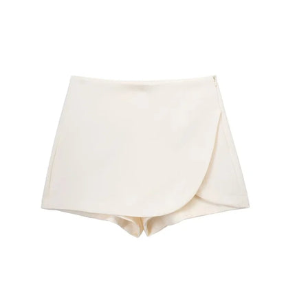 Falda Pantalón Mini Asimétrica para Mujer