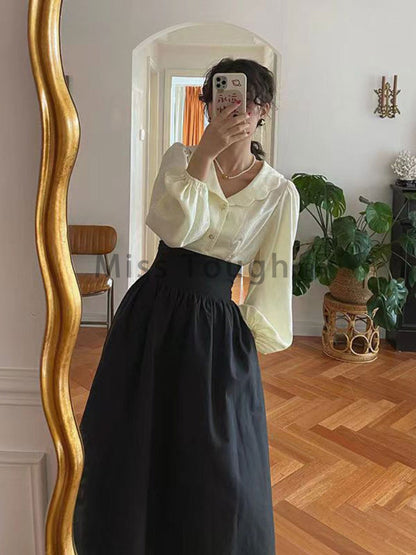 Falda Larga Vintage para Mujer