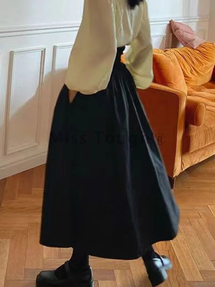 Falda Larga Vintage para Mujer