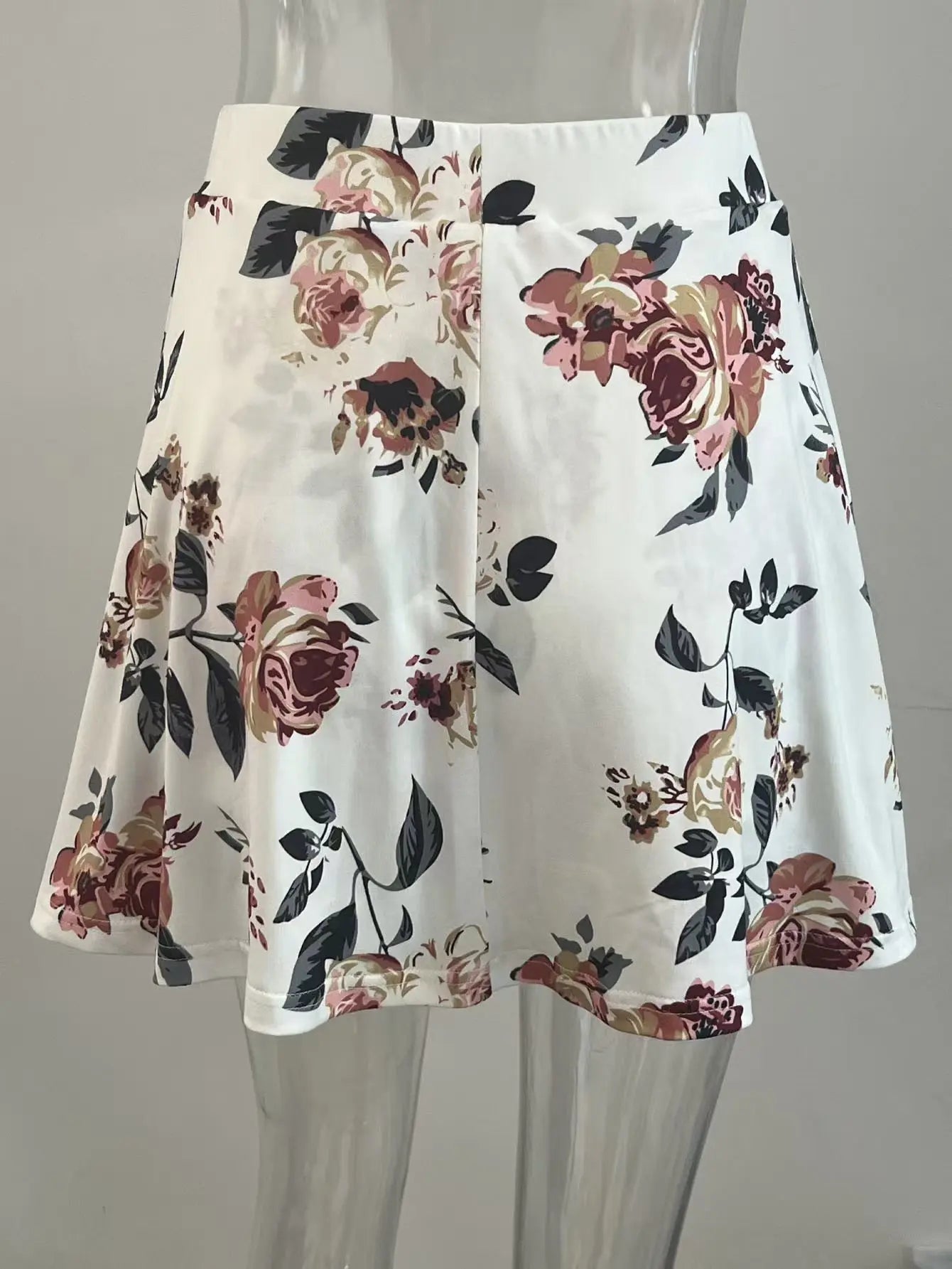 Falda Pantalón Plisada Floral para Mujer