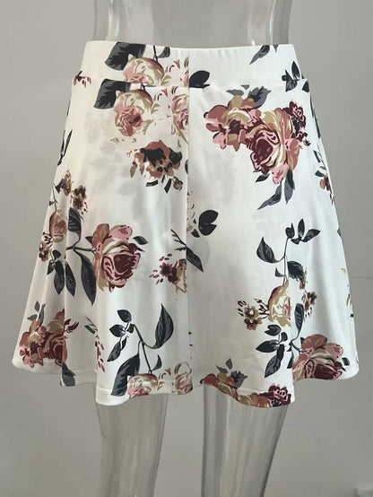 Falda Pantalón Plisada Floral para Mujer