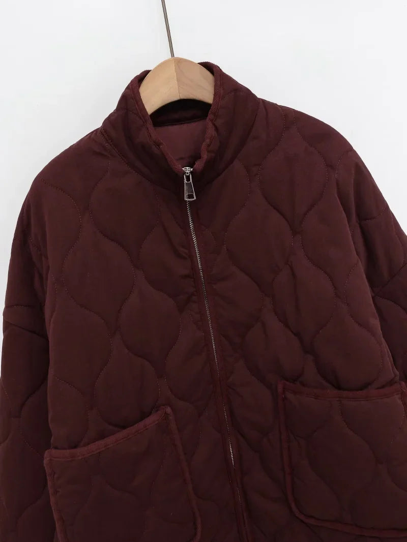 Chaqueta Acolchada Vintage de Algodón