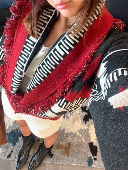 Chaqueta de Retazos Estampada