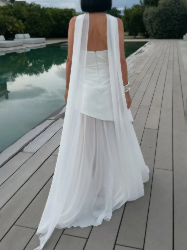 Vestido Maxi Corsé sin Tirantes para Mujer