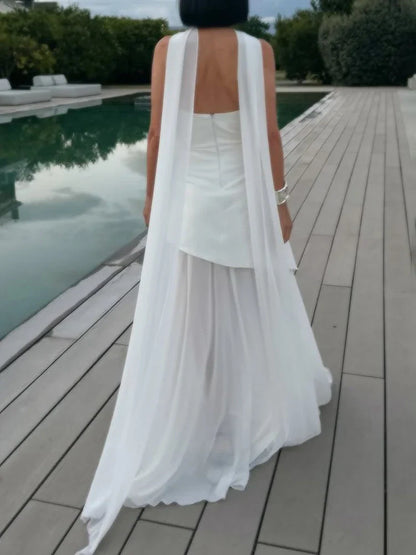 Vestido Maxi Corsé sin Tirantes para Mujer