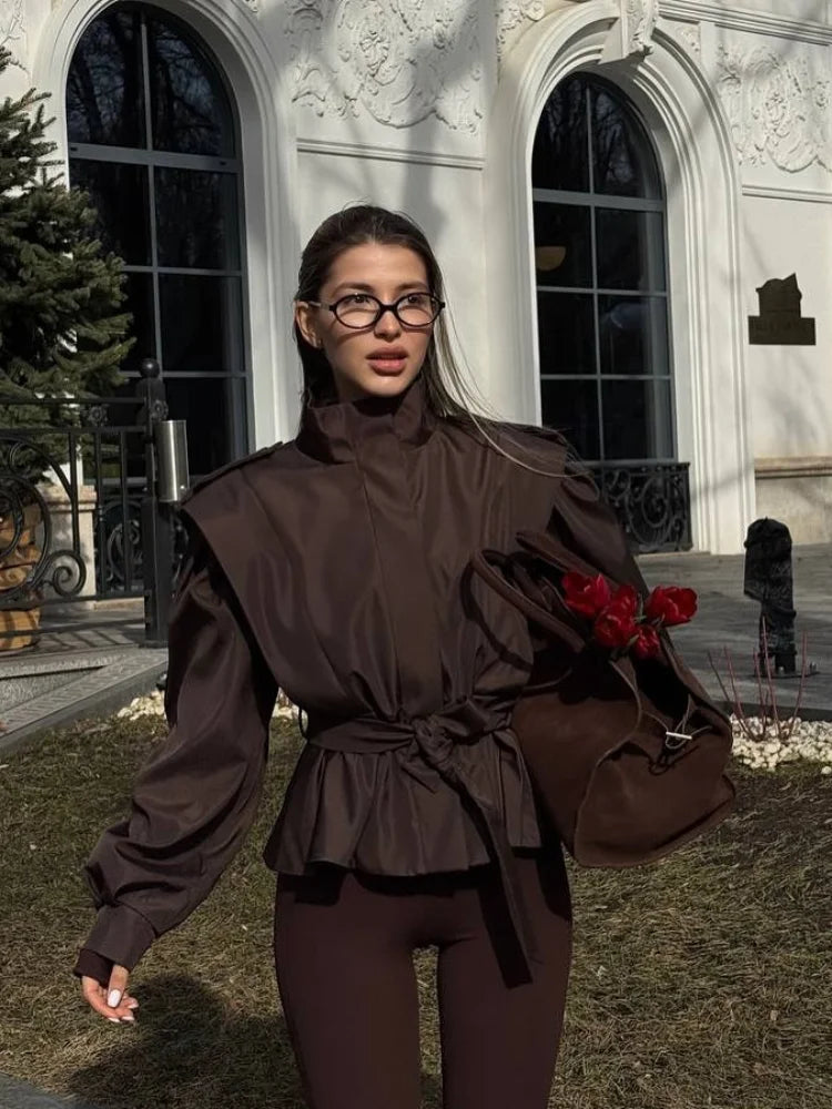 Chaqueta Gabardina Corta para Mujer