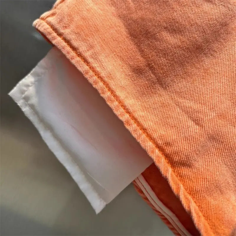 Shorts vaqueros Naranja para Mujer