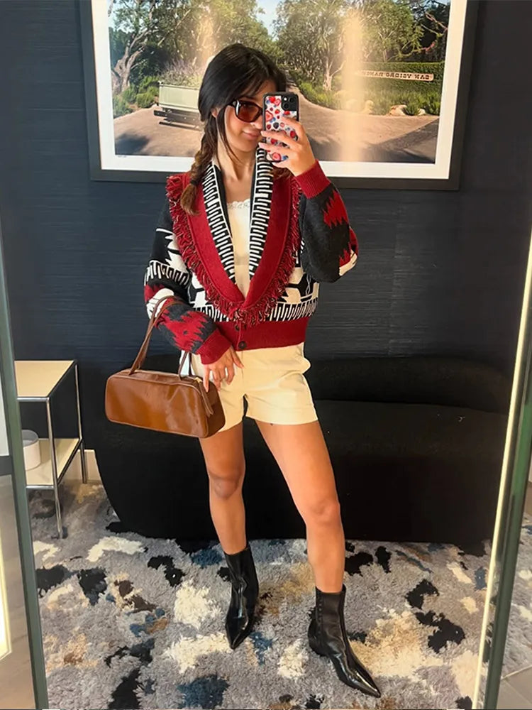 Chaqueta de Retazos Estampada