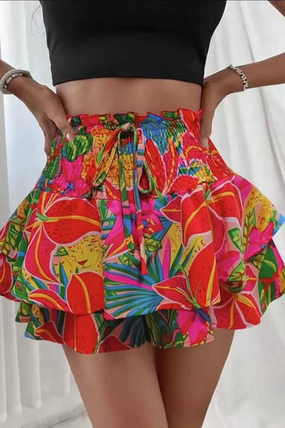 Falda Pantalón Floral para Mujer