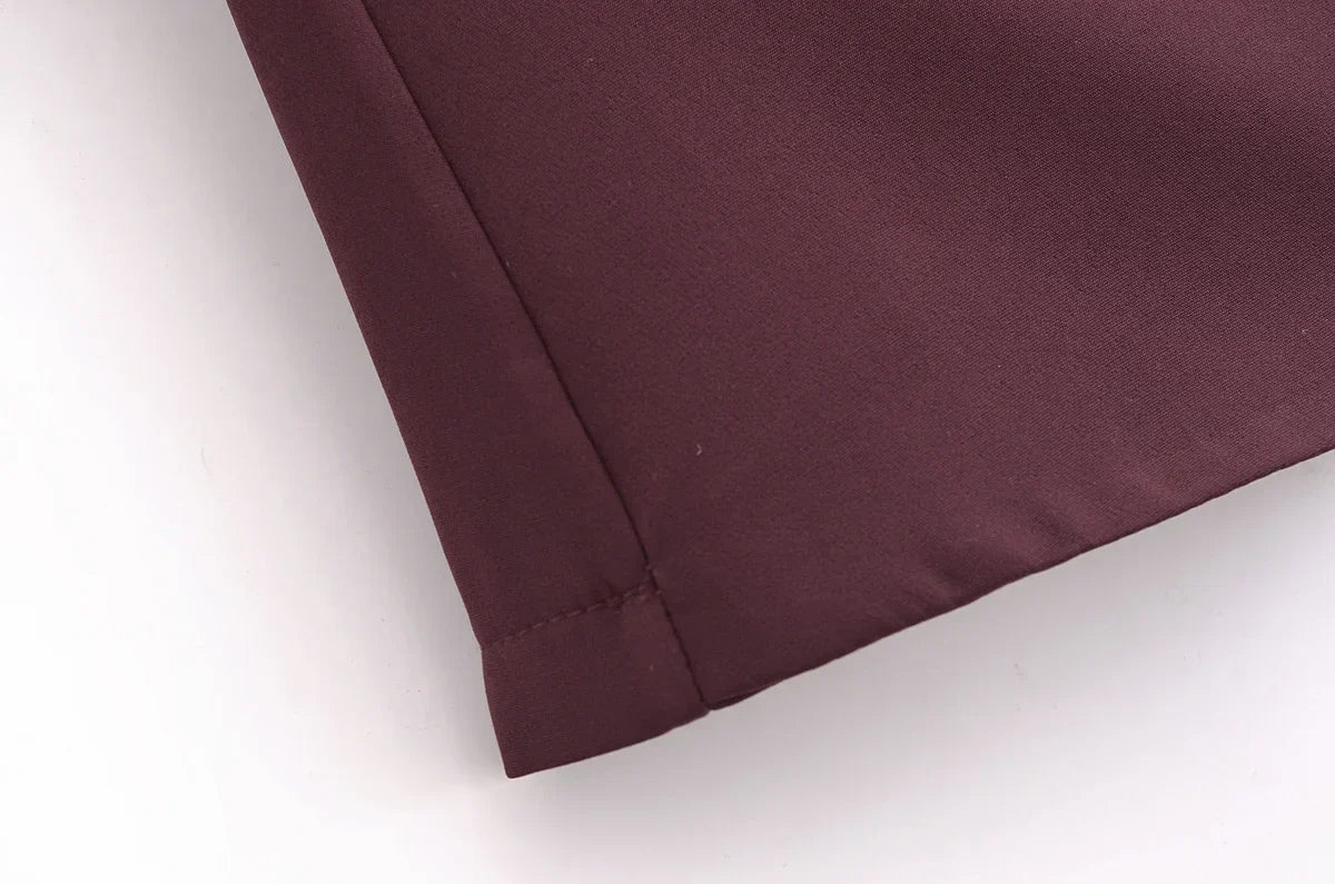 Falda pantalón de cintura alta para primavera