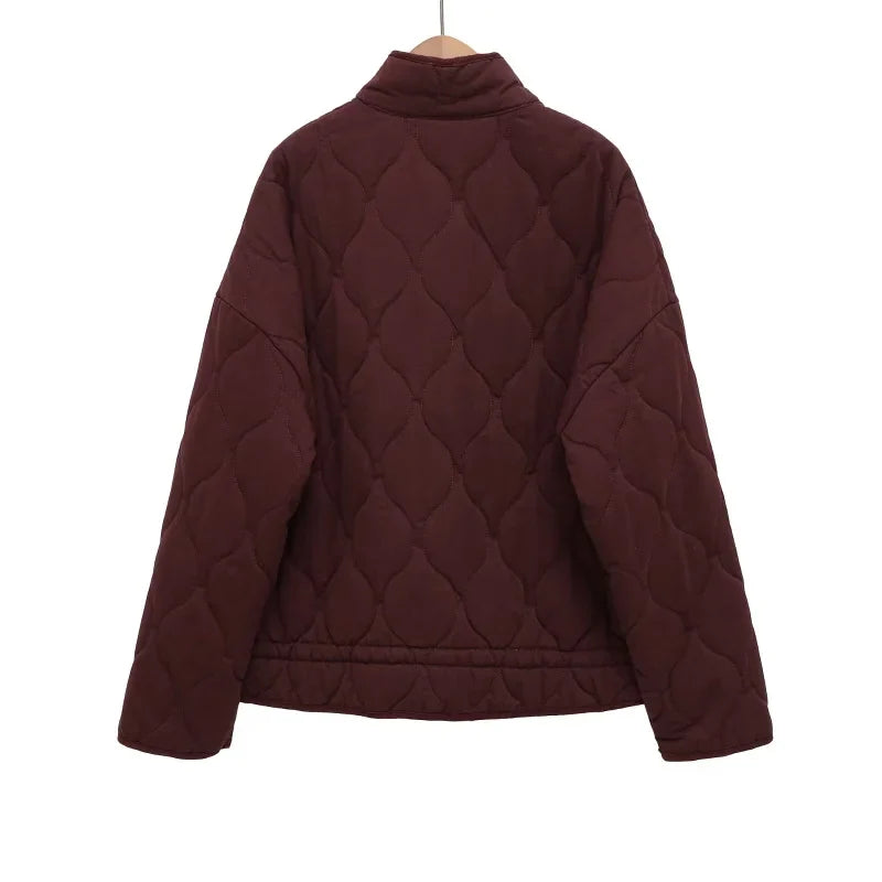 Chaqueta Acolchada Vintage de Algodón