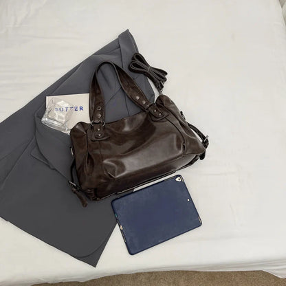 Bolso Tote Retro de PU para Mujer