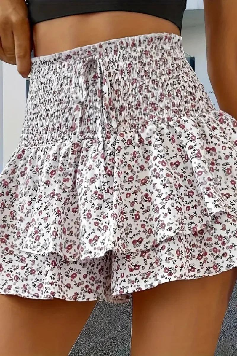 Falda Pantalón Floral para Mujer