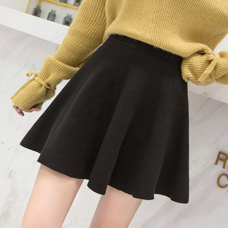Minifalda de Punto para Mujer