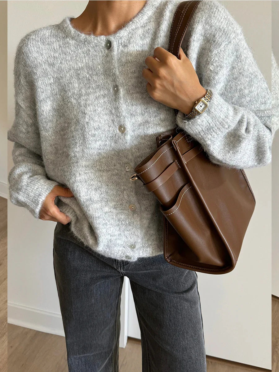 Chaqueta de Punto Suave para Mujer