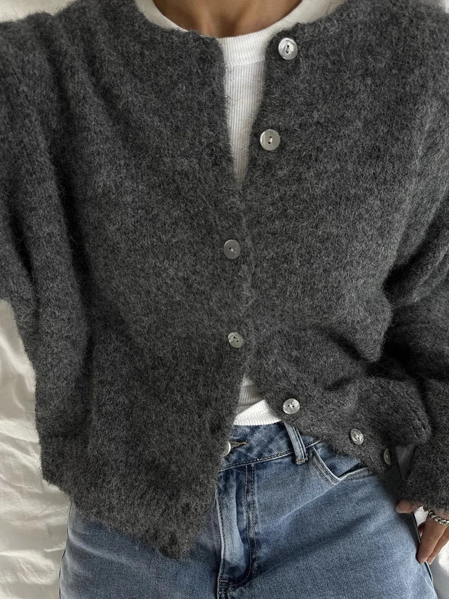 Chaqueta de Punto Suave para Mujer