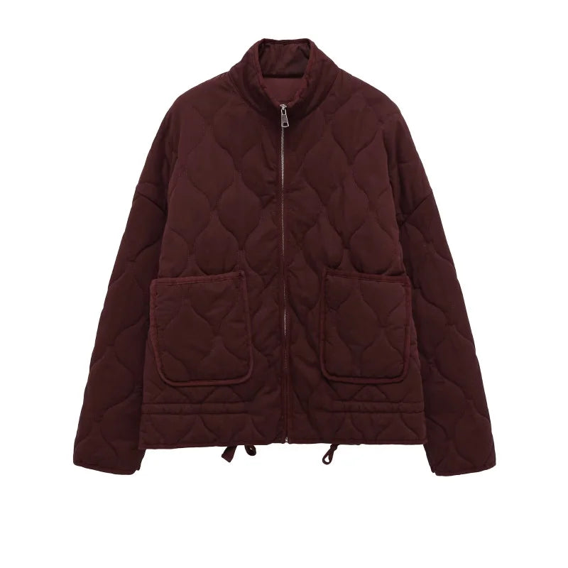 Chaqueta Acolchada Vintage de Algodón