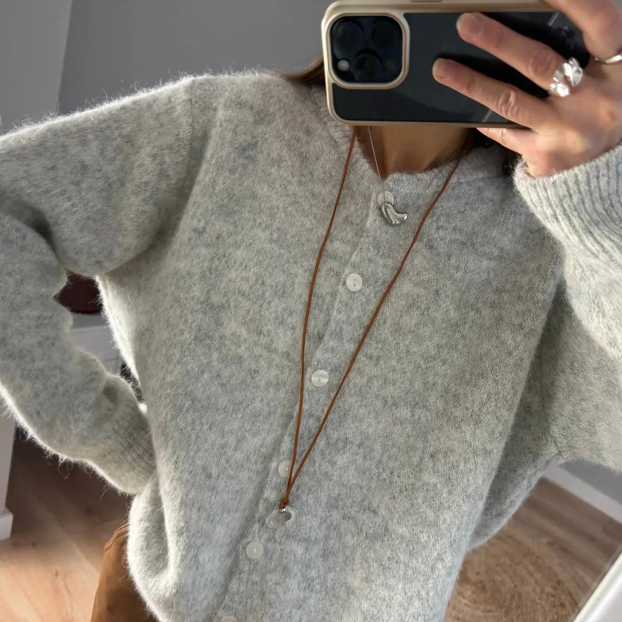 Chaqueta de Punto Suave para Mujer