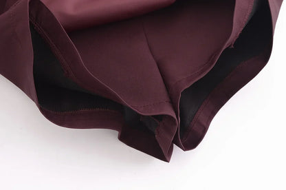 Falda pantalón de cintura alta para primavera