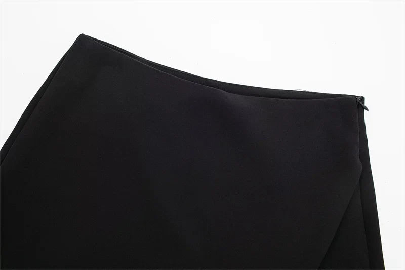 Falda Pantalón Mini Asimétrica para Mujer