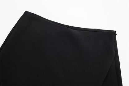 Falda Pantalón Mini Asimétrica para Mujer