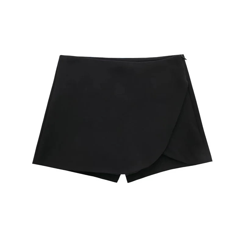 Falda Pantalón Mini Asimétrica para Mujer