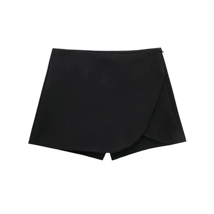 Falda Pantalón Mini Asimétrica para Mujer