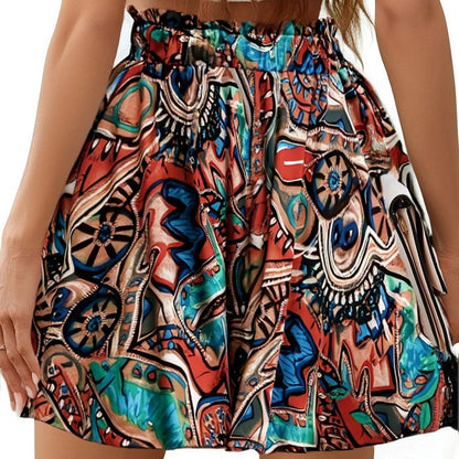 Pantalones Cortos Boho con Cordón para Mujer