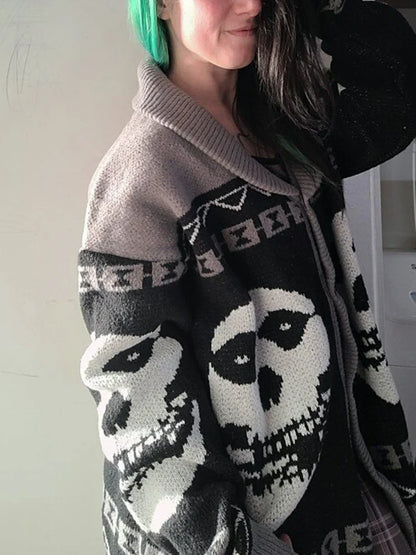 Suéter con Estampado de Retrato