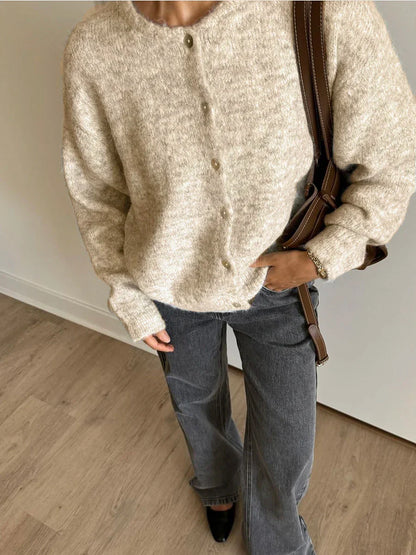 Chaqueta de Punto Suave para Mujer