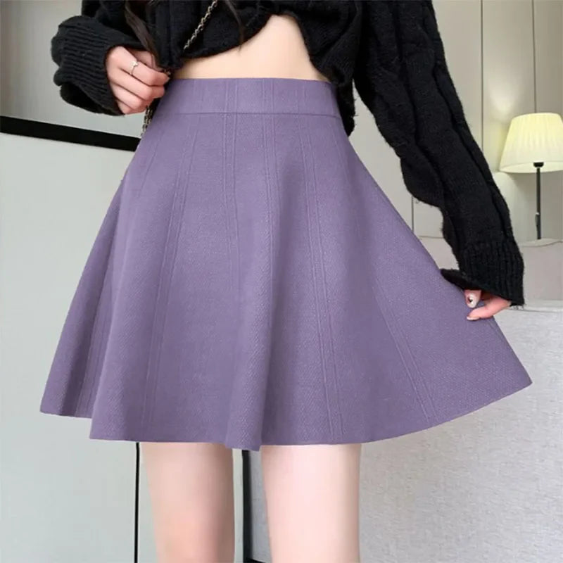 Minifalda de Punto para Mujer